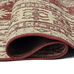 Fladvævet tæppe - Zuleina (rød)