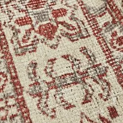 Fladvævet tæppe - Zuleina (rød)