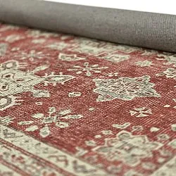 Fladvævet tæppe - Zuleina (rød)