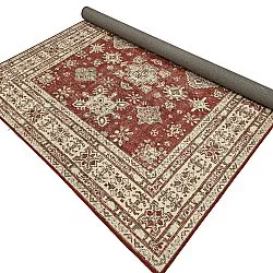 Fladvævet tæppe - Zuleina (rød)