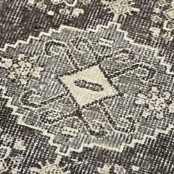 Fladvævet tæppe - Zuleina (mørkegrå)