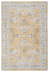 Fladvævet tæppe - Adeleine (gul)