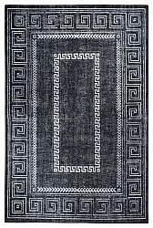 Fladvævet tæppe - Ankara Versace (sort)