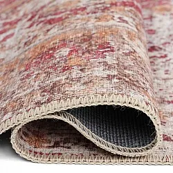 Fladvævet tæppe - Douz (rød/beige)