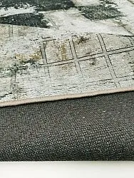 Wilton-tæppe - Flores (sort/brun/hvid)