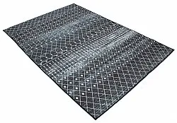 Wilton-tæppe - Stella (sort/hvid)