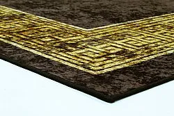 Wilton-tæppe - Tilos (sort/guld)