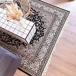 Wilton-tæppe - Gårda Oriental Collection Kerman (sort)
