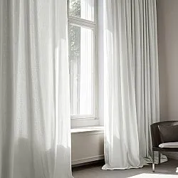 Gardiner - Gardin i hørimitation Andrada (hvid)