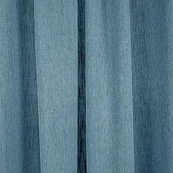 Gardiner - Gardin i hør Melania (mørk turkis)