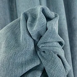 Gardiner - Gardin i hør Melania (mørk turkis)