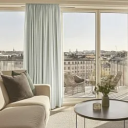 Gardiner - Mørklægningsgardin Octavia (lys beige)