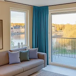 Gardiner - Mørklægningsgardin Octavia (turkis)