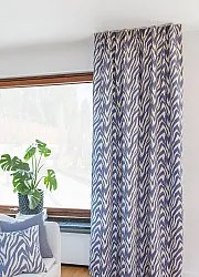 Gardiner - Bomuldsgardin Laura (blå)