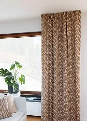 Gardiner - Bomuldsgardin Laura (mørkebeige)