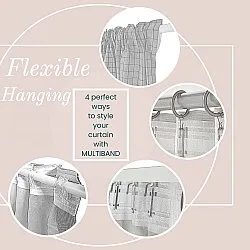 Gardiner - Mørklægningsgardin Leya (grå)