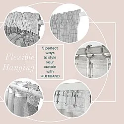 Gardiner - Bomuldsgardin - Lollo (mørk beige)