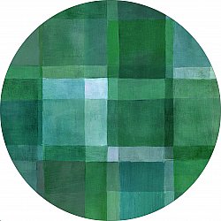Rundt tæppe - Lannion (grön)
