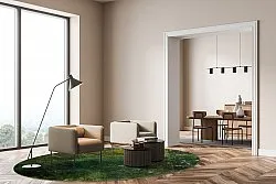 Rundt tæppe - Estrada (grøn)