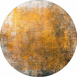 Rundt tæppe - Lalin (gul)