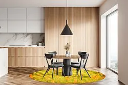 Rundt tæppe - Melide (gul)