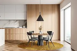 Rundt tæppe - Malveira (guld)