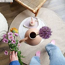 Runde tæpper - Hamilton (natur)