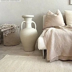 Uldtæppe - Hamilton (hvid)