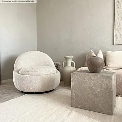 Uldtæppe - Hamilton (hvid)