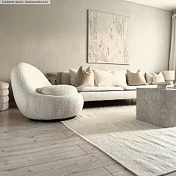 Uldtæppe - Hamilton (hvid)