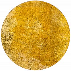 Rundt tæppe - Arbus (guld)