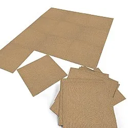 Væg-til-væg-tæppe - Almeria Tæppefliser 24 stk. (beige)