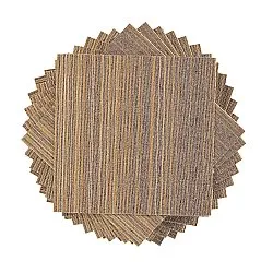 Væg-til-væg-tæppe - Almeria Tæppefliser 24 stk. (uregelmæssigt stribet brun)