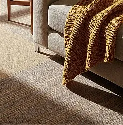 Væg-til-væg-tæppe - Almeria Tæppefliser 24 stk. (uregelmæssigt stribet brun)