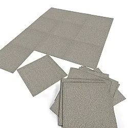 Væg-til-væg-tæppe - Almeria Tæppefliser 24 stk. (grå)