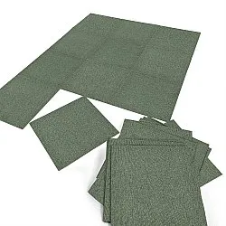 Væg-til-væg-tæppe - Almeria Tæppefliser 24 stk. (grøn)