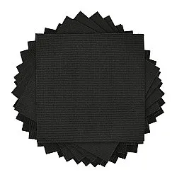 Væg-til-væg-tæppe - Almeria Tæppefliser 24 stk. (sort)