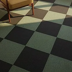 Væg-til-væg-tæppe - Almeria Tæppefliser 24 stk. (sort)