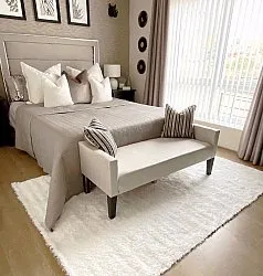 Ryatæpper - Safir (hvid)