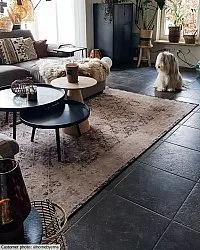 Wilton-tæppe - Douz (sort/multi)