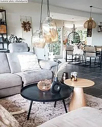 Wilton-tæppe - Douz (sort/multi)