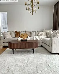 Ryatæpper - Aranga Super Soft Fur (hvid)