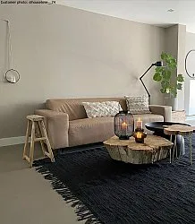 Kludetæppe - Silje (sort)