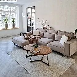 Uldtæppe - Dhurry (natur)