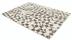 Uldtæppe - Kallatis (sort/hvid)