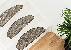 Trappe-tæppe - Sylt 28 x 65 cm (grå mix)