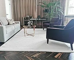 Uldtæppe - Hamilton (hvid)