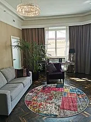 Rundt tæppe - Ariana (multi)