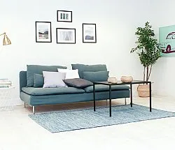 Uldtæppe - Wellington (blå)