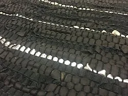 Kludetæppe - Nordal Design (sort, 100 % læder)